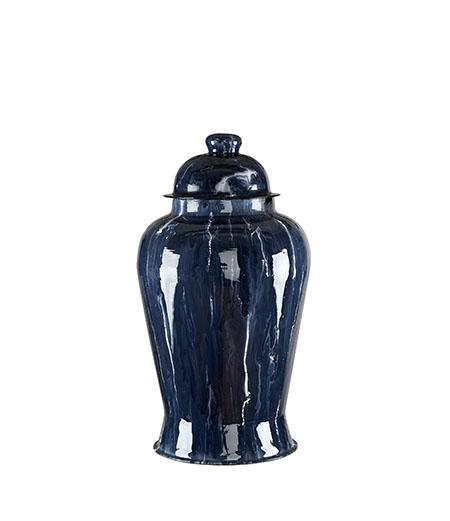 BELMONT metal urn with a lid - 1