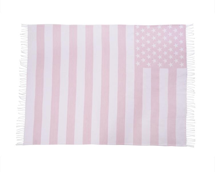 Baby Flag Throw, pink - 0