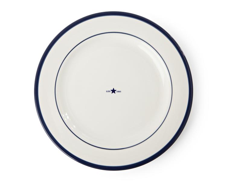 Earthenware Dinner Plate, blue