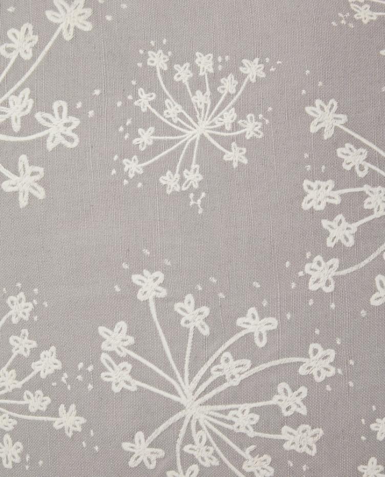 Flower Embroidered Linen/Cotton Pillow Cover 50x50 - 0