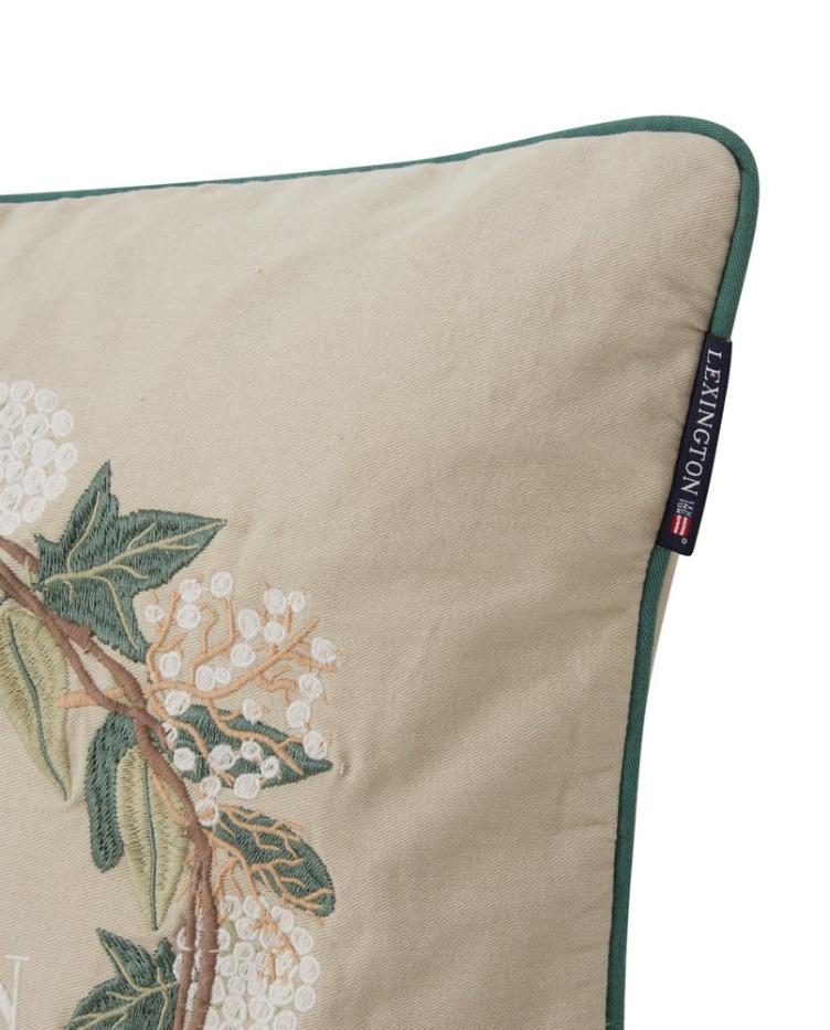 Wreath Logo Organic Cotton Twill Pillow Cover 50x50 - 0