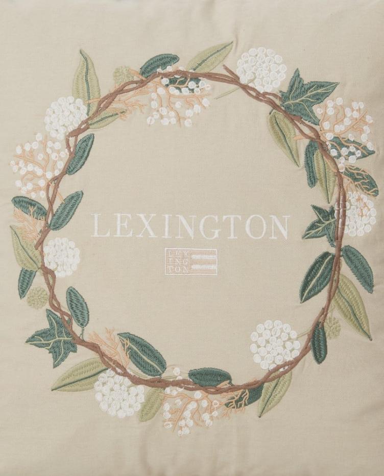 Wreath Logo Organic Cotton Twill Pillow Cover 50x50 - 1