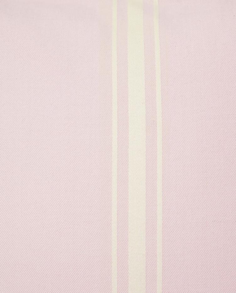 Center Striped Organic Cotton Twill Pillow Cover, Violet/White 50x50 - 2