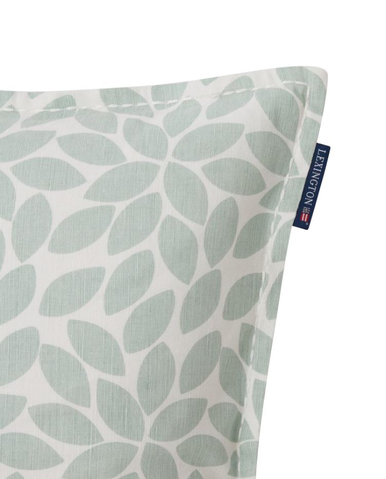 Printed Leaves Organic Cotton Pillow Cover 50x50