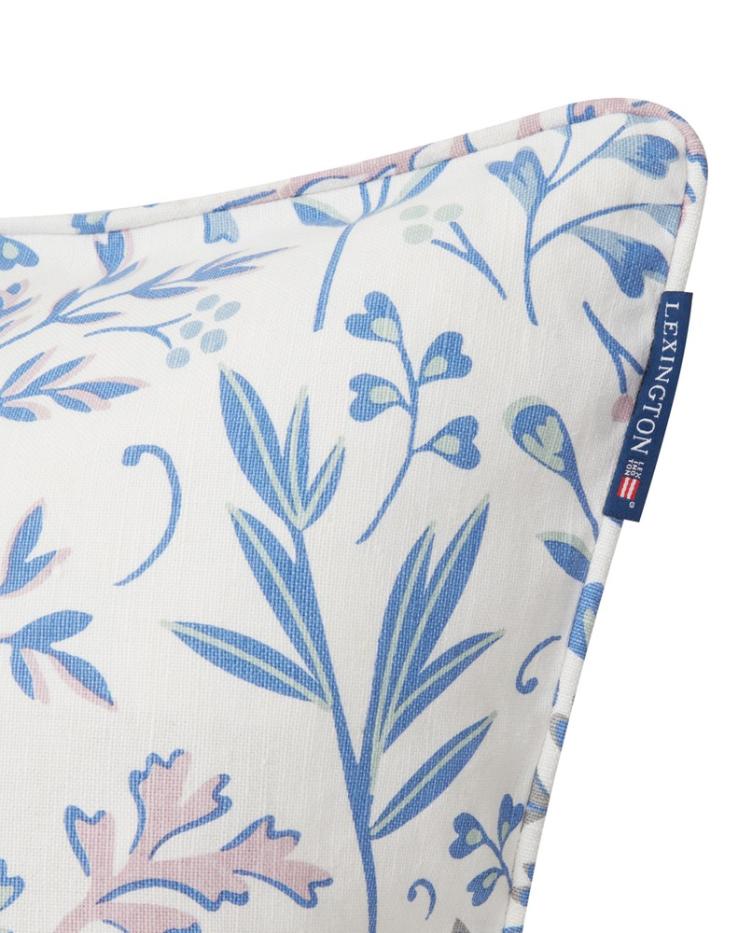 Printed Flowers Linen/Cotton Pillow Cover 50x50