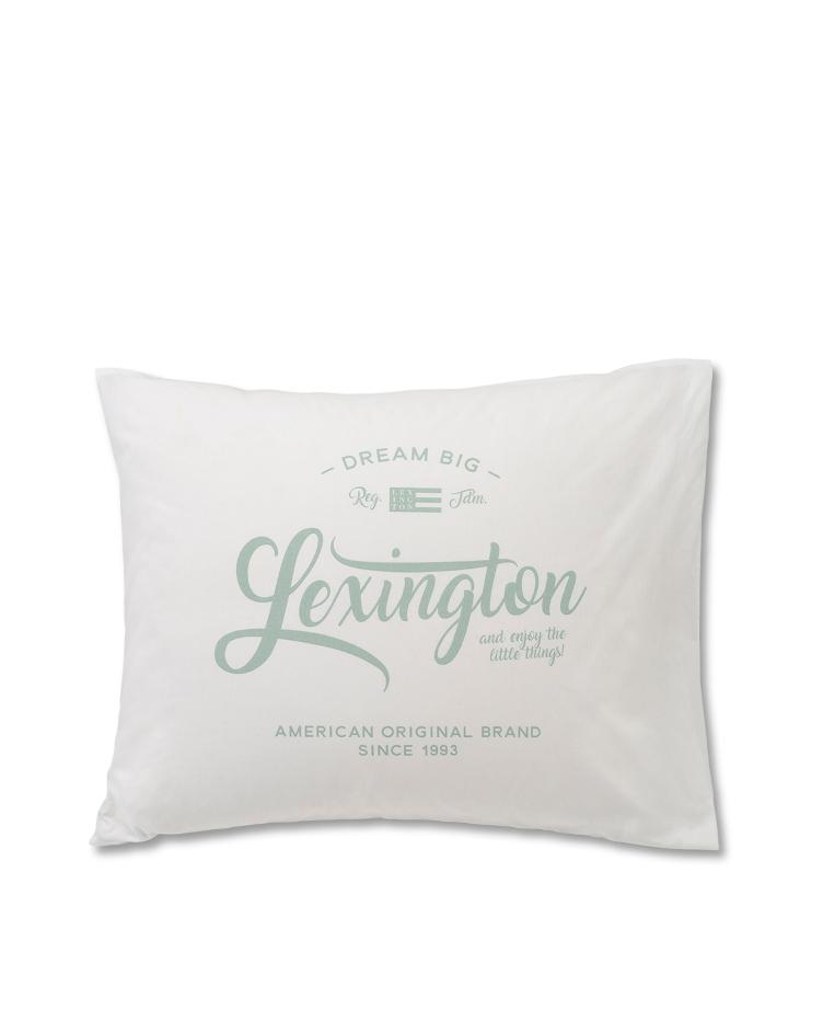 Lexington Printed Pillowcase, white