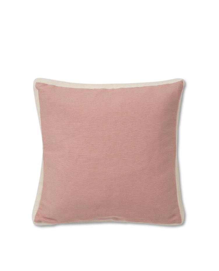 Cotton Jute Sham, pink 50x50 - 0