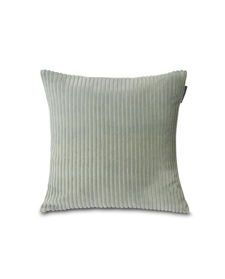 Velvet Cord Cotton Pillow Cover, Sage Green 50x50