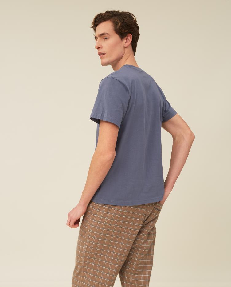 Men`s Organic Cotton Flannel/Jersey Pajama M Set - 2