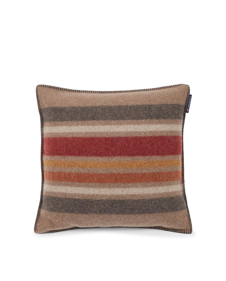 Multi Striped Recycled Wool Pillow Cover 50x50