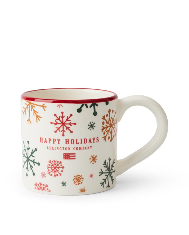 Happy Holidays Earthenware Mug