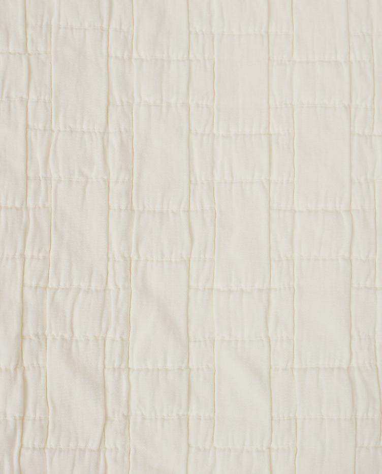 Basket Structured Cotton Bedspread, White 160x240 - 1