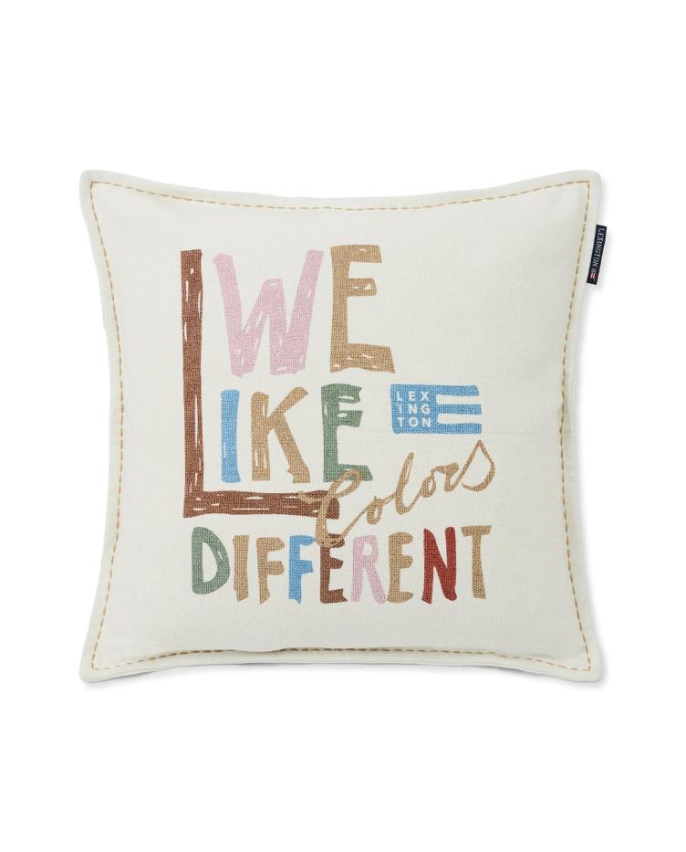 We Like Recycled Cotton Canvas Pillow Cover 50x50