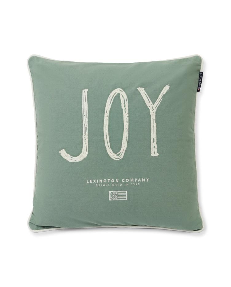 Joy Organic Cotton Canvas Pillow Cover 50x50