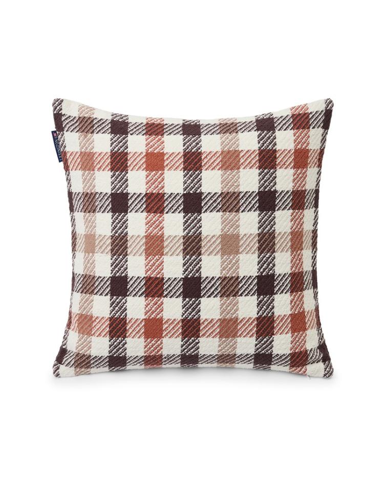 Checked Cotton Heavy Twill Pillow Cover 50x50