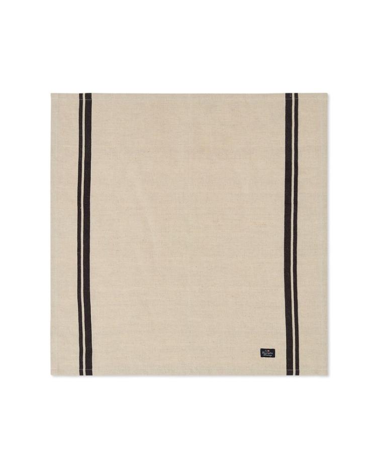 Cotton/Linen Napkin with Side Stripes 50x50