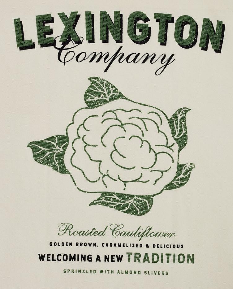 Cauliflower Printed Organic Cotton Kitchen Towel 50x70 - 0