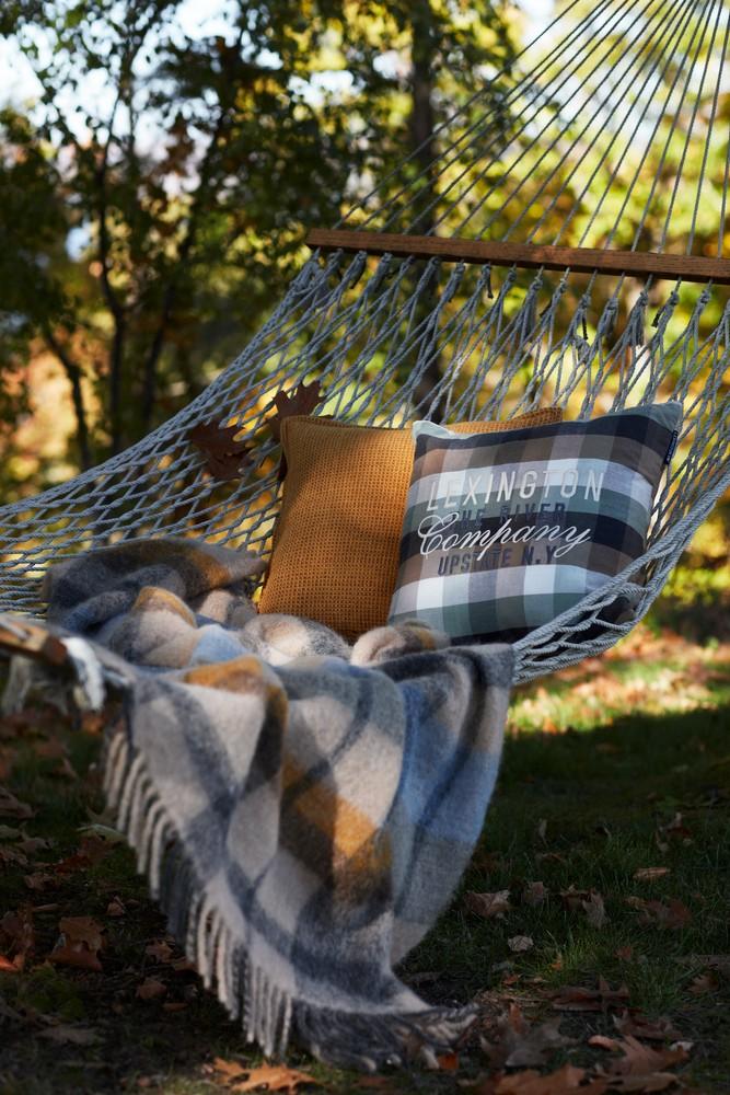Multi Checked Mohair Mix Throw 130x170