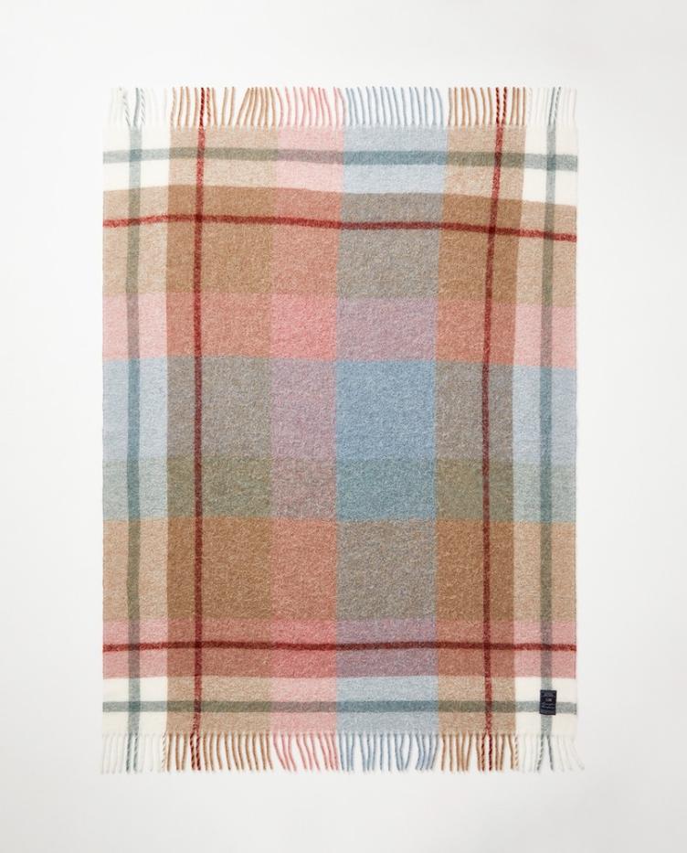 Karierter überwurf aus mohair-mix 130x170 - 0