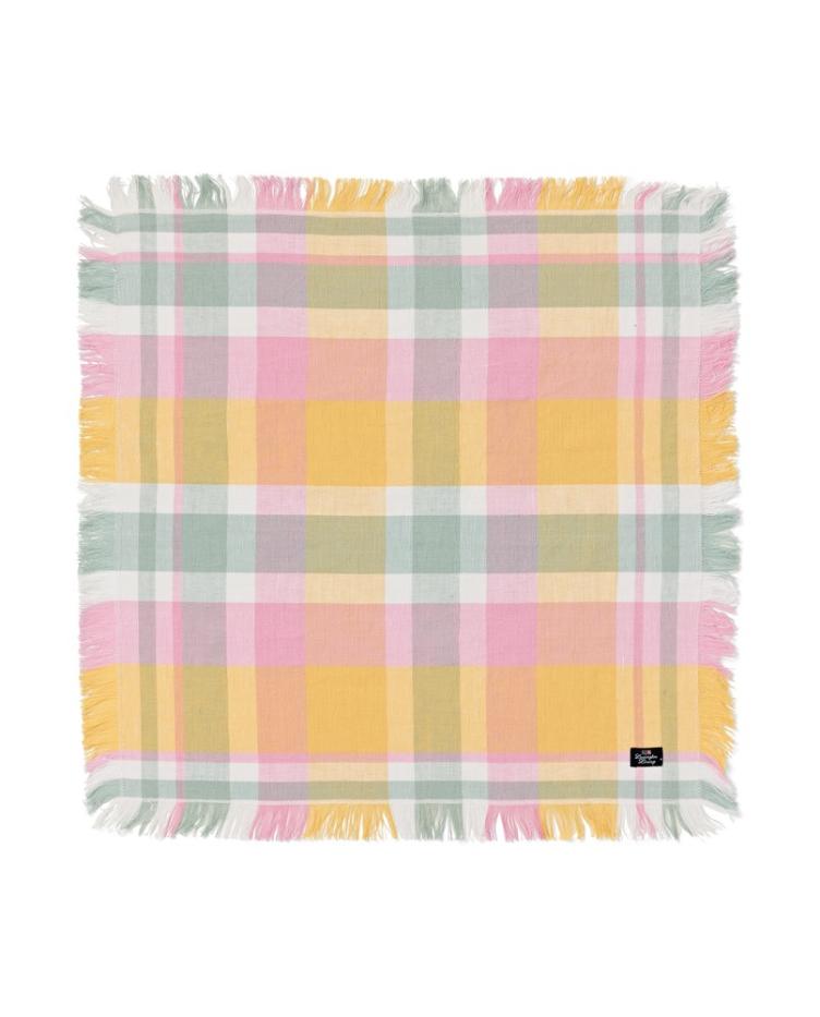 Karierte oster-serviette aus leinenmischgewebe 50x50 - 0