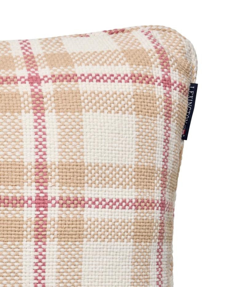 Kissenbezug aus schwerer bio-baumwolle, beige 50x50 - 0