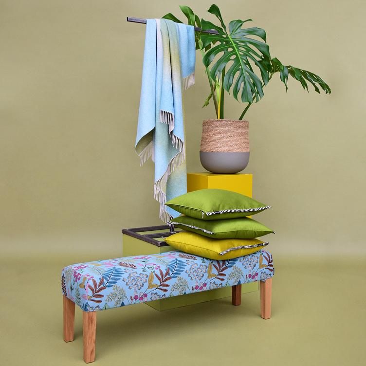 Plaid - Ombré - Green - 135x220