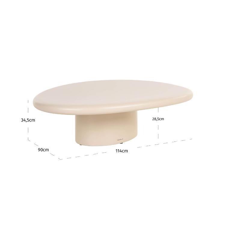 Outdoor coffee table Urban Bloom sandstone
