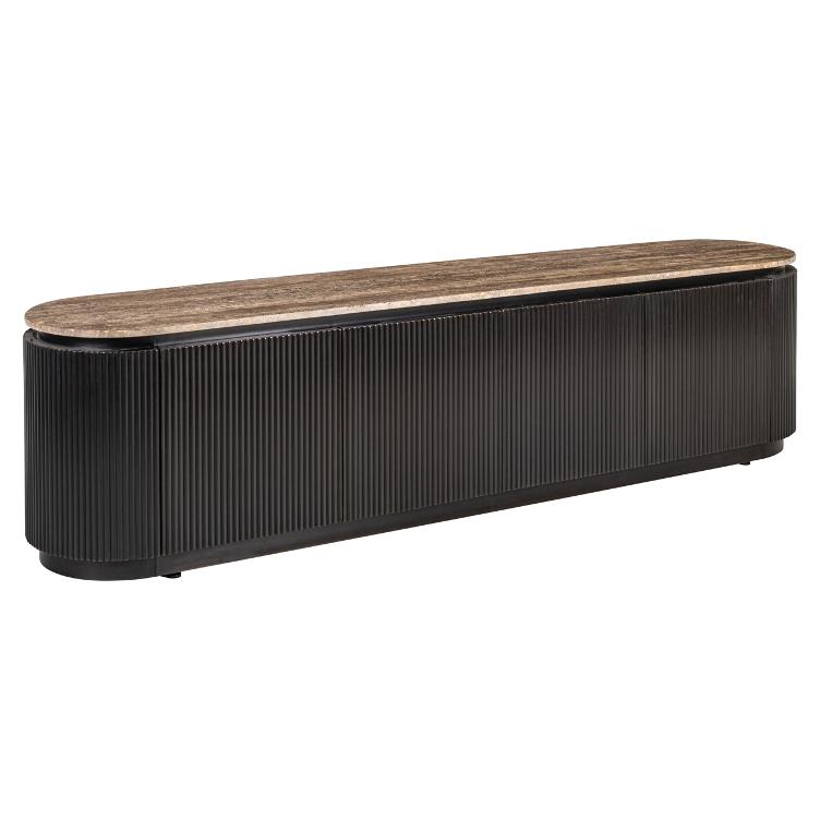 TV cabinet Russo ash brown 4-doors