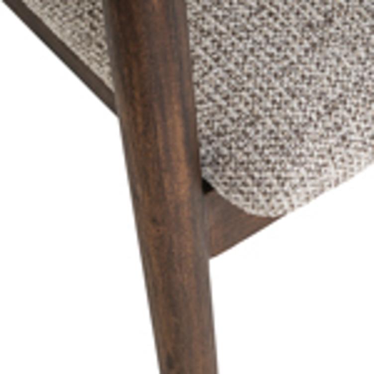 Dining chair Mihara mocca fancy fire retardant - 3