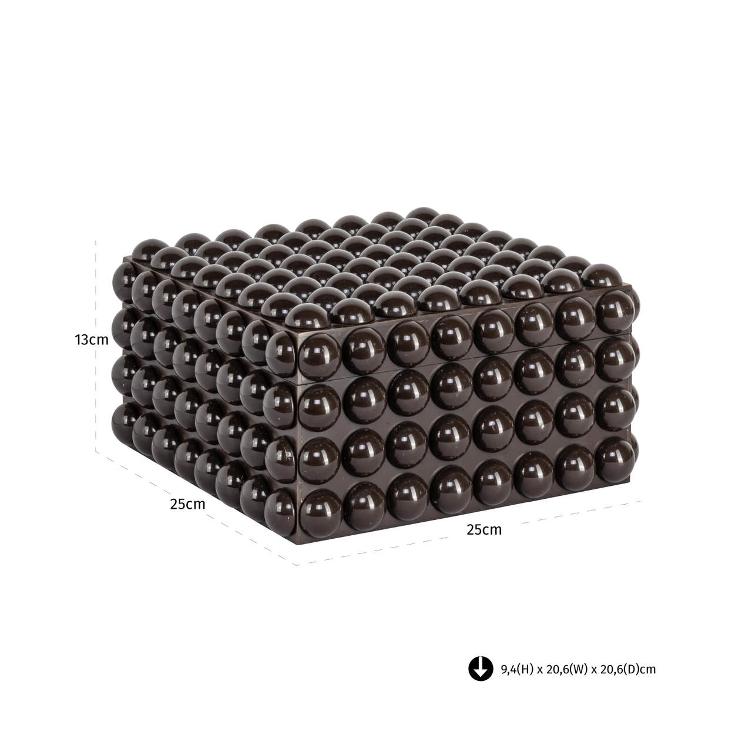 Storage box Nyx dark brown large - 2