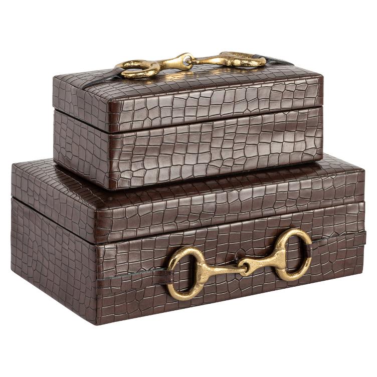 Storage box Rex dark brown small - 0