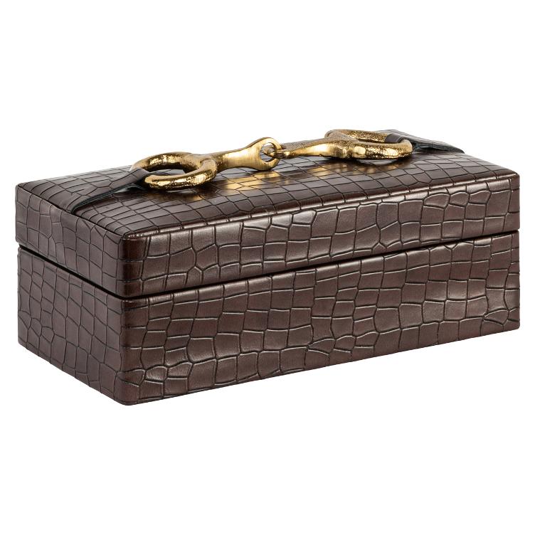 Storage box Rex dark brown small