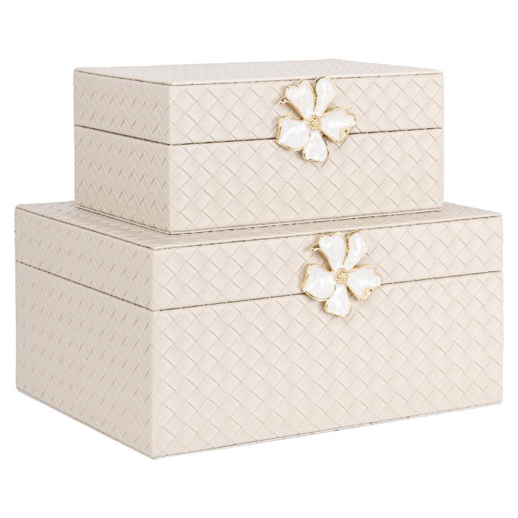 Storage box Lillie ivory large