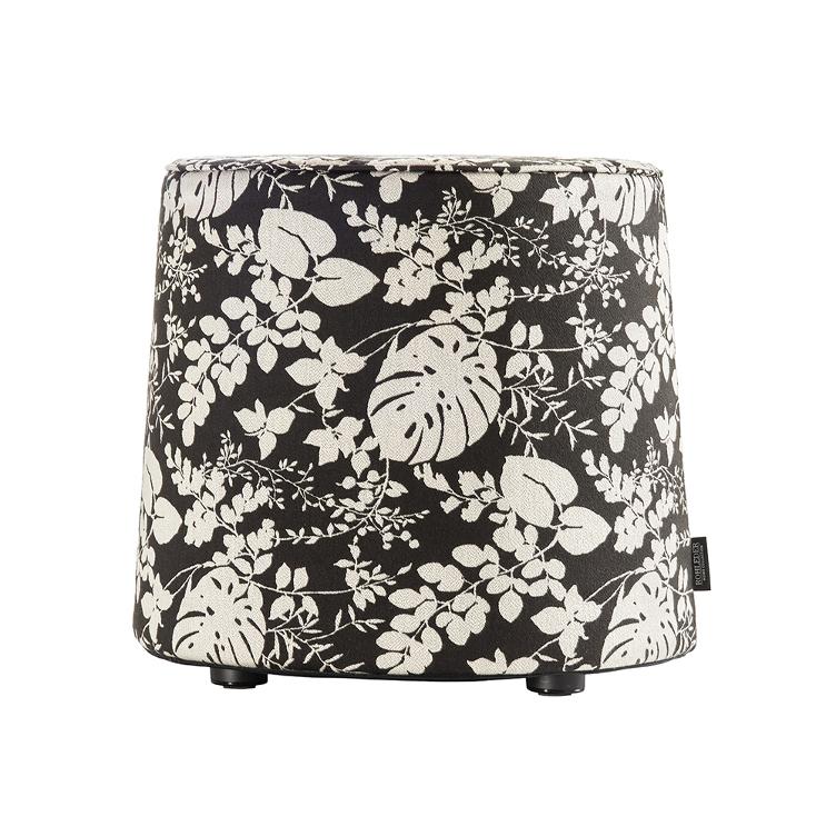 Kleinmöbel - Frisco Pouf - Black & White - 44x40