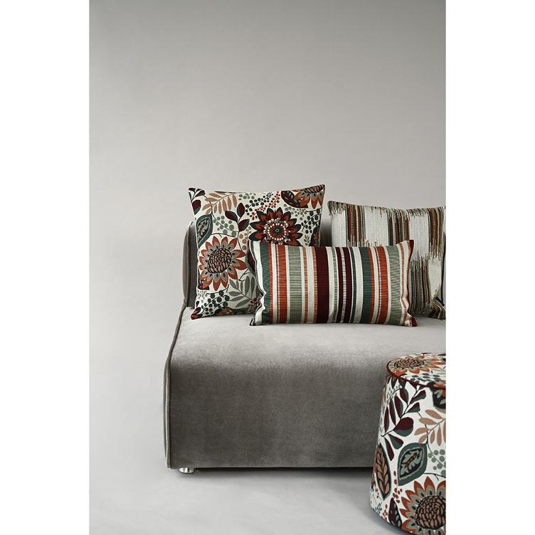 Hocker - Flora Pouf - Plum - 44x40 - 0