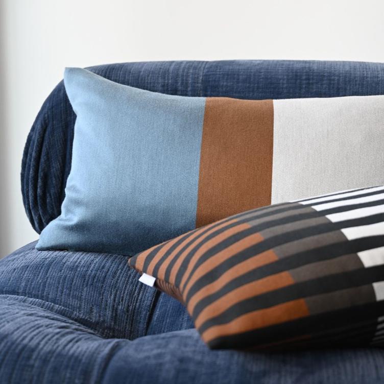 Kissen - Single Stripe - 60x35 Coffee