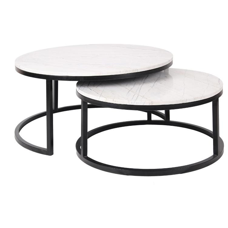 Coffee table Lexington white set of 2