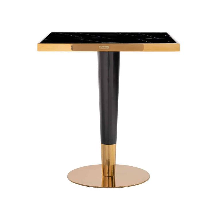 Dining table Can Roca square black 70x70 - 1