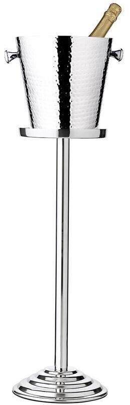 Flaschenkühler Capri (Höhe 83 cm, Ø 23 cm) inkl. Ständer, gemustert, Edelstahl, hochglanzpoliert - 0