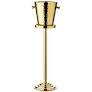 Kühler Capri (Höhe 83 cm, Ø 23 cm) inkl. Ständer, goldfarben, gemustert, Edelstahl - 0