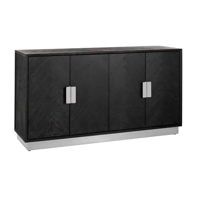 Sideboard Blackbone silver 4-doors