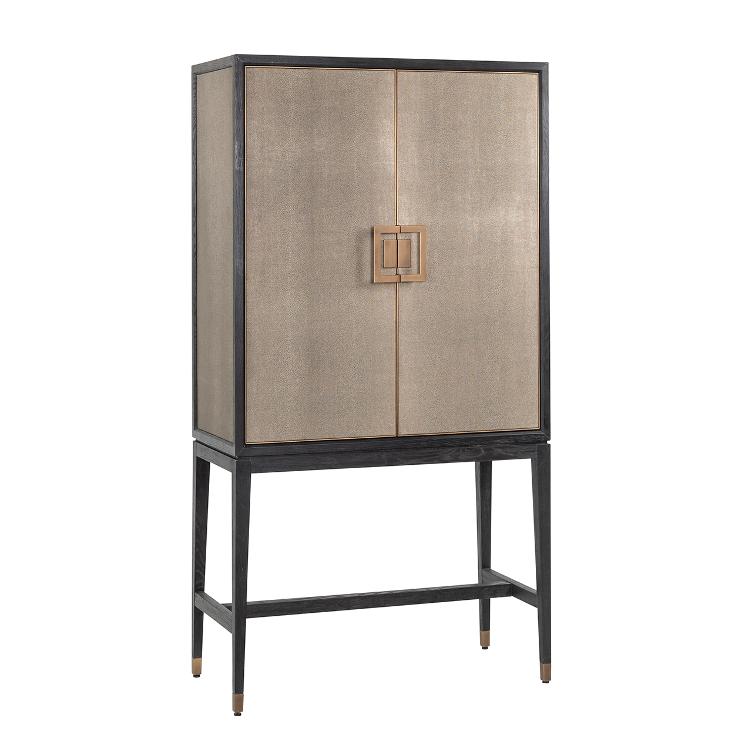 Bar Cabinet Bloomingville with 2-doors shagreen