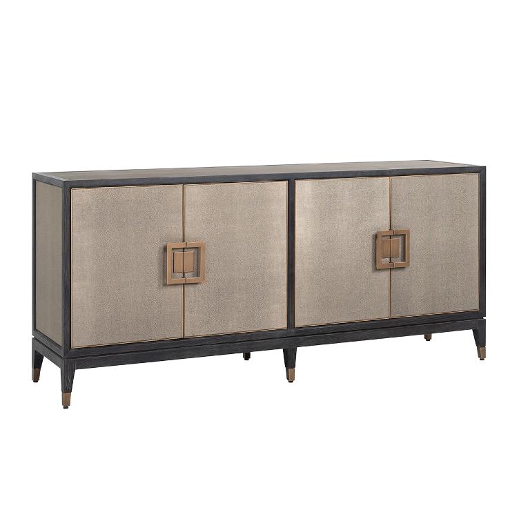 Sideboard Bloomingville with 4-doors shagreen