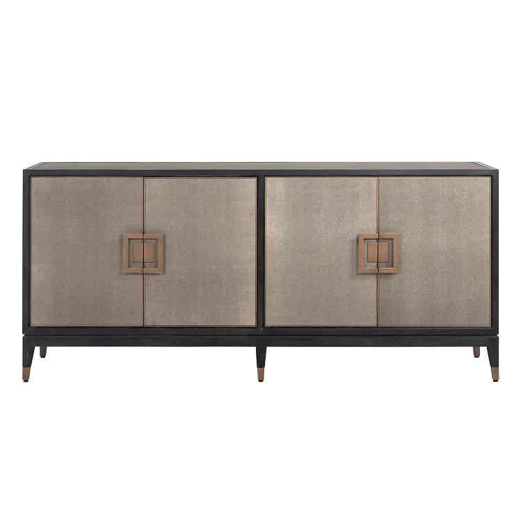 Sideboard Bloomingville with 4-doors shagreen - 1