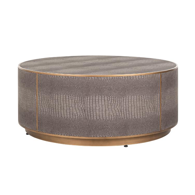 Couchtisch Classio 100Ø (Brushed Gold)