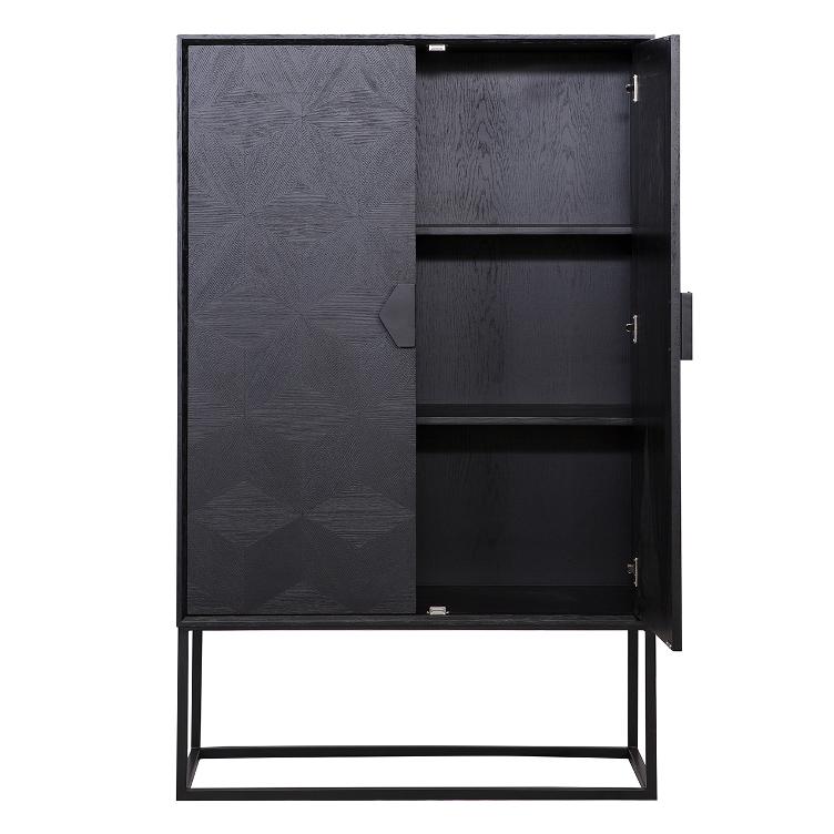 Regal Blax 2-Türen (Black) - 2