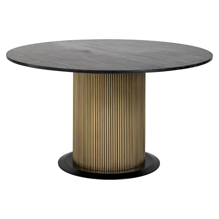 Esstisch Ironville Ø140 (Black/gold) - 1