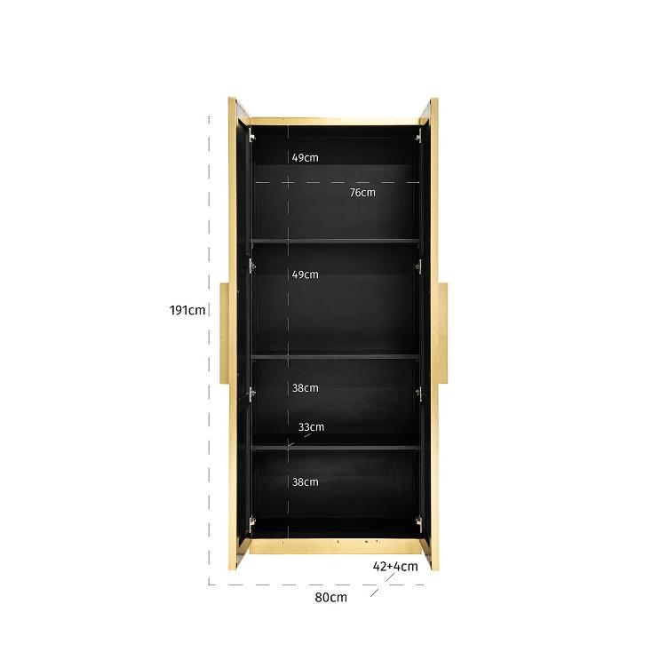 Wandschrank Ironville (Gold) - 1