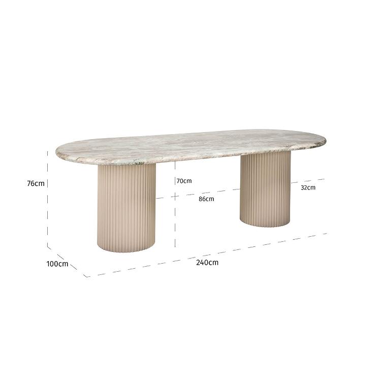 Esstisch Coronel (Beige) - 4