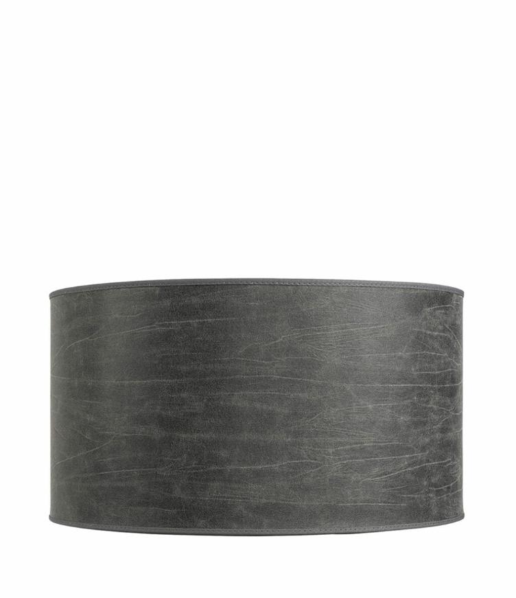 SHADE CYLINDER LEATHER GREY 21x40